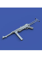 ［RM1013］1/16 WWII ドイツ MP40機関短銃 ストック展開状態（3Dプリント製）