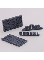 ［RM1014］1/35 汎用ジオラマアクセサリー 中東の穴あきブロック塀（3Dプリント製）