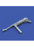 ［RM1029］1/16 WWII ドイツ MP40機関短銃 ストック折り畳み状態（3Dプリント製）