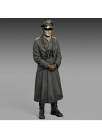 ［RM861］1/24（75mm） WWII DAK 砂漠の狐 エルヴィン・ロンメル元帥 立像