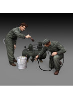 ［RM897］1/48 汎用 塗装する兵士（2体セット）