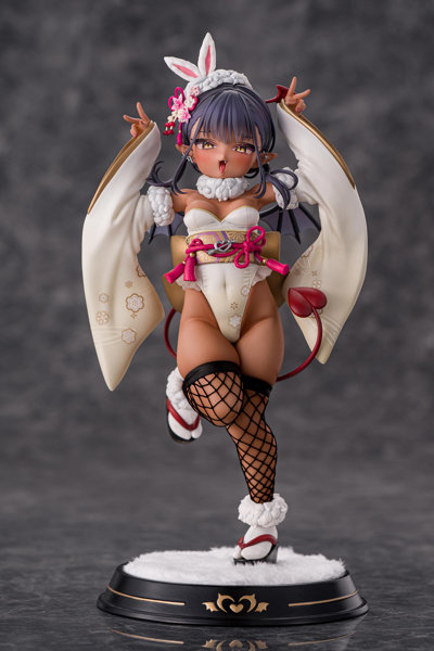 褐色サキュバスちゃん 晴れ着バニーVer.-豪華版のサムネイル画像
