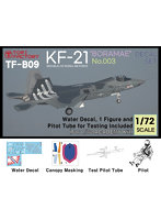 ［TF-B09］1/72 現用 韓国空軍 KF-21ボラメ ステルス戦闘機 「003」 デカールセット 計測プローブ付（アカデミー用）