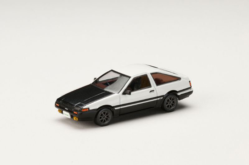 トヨタ SPRINTER TRUNEO （AE86） GT-APEX JDM カスタムバージョン / CARBON BONNET ホワイト/ブラック カーボンボンネット