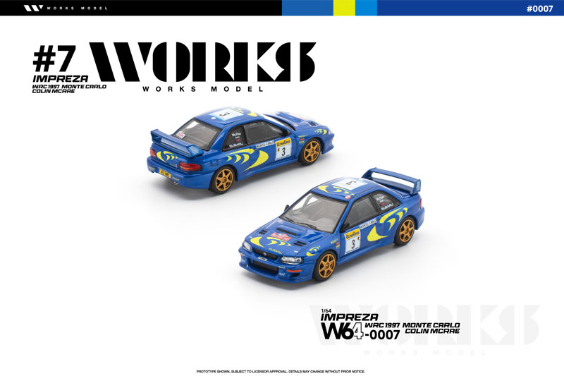1/64 スバル インプレッサ WRC 1997 モンテカルロ コリン・マクレー