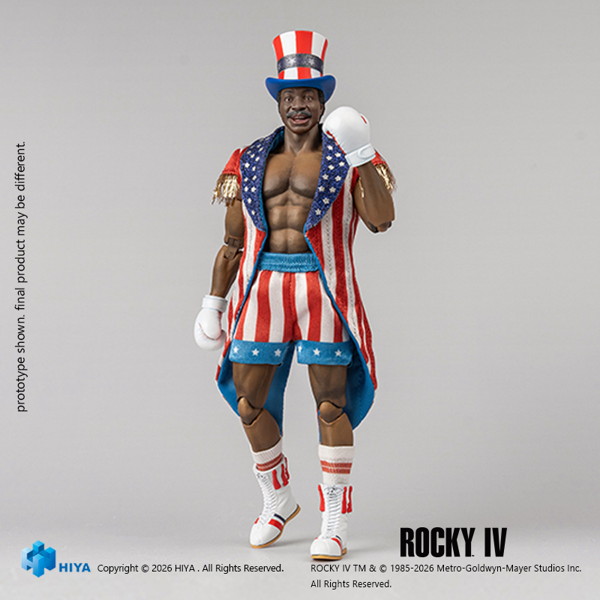 ロッキー4/炎の友情 1/12 アクションフィギュア アポロ・クリード