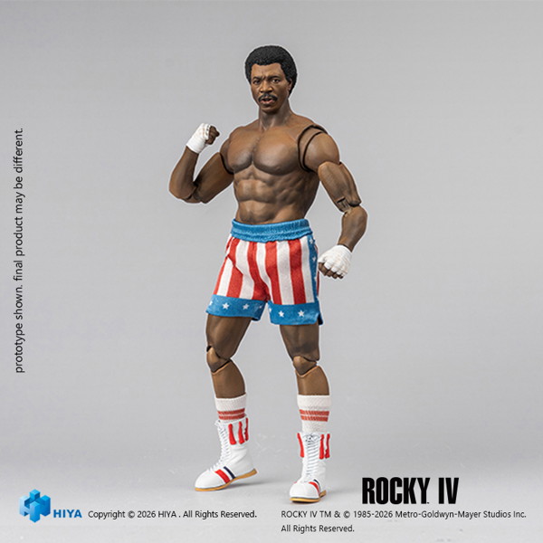 ロッキー4/炎の友情 1/12 アクションフィギュア アポロ・クリード