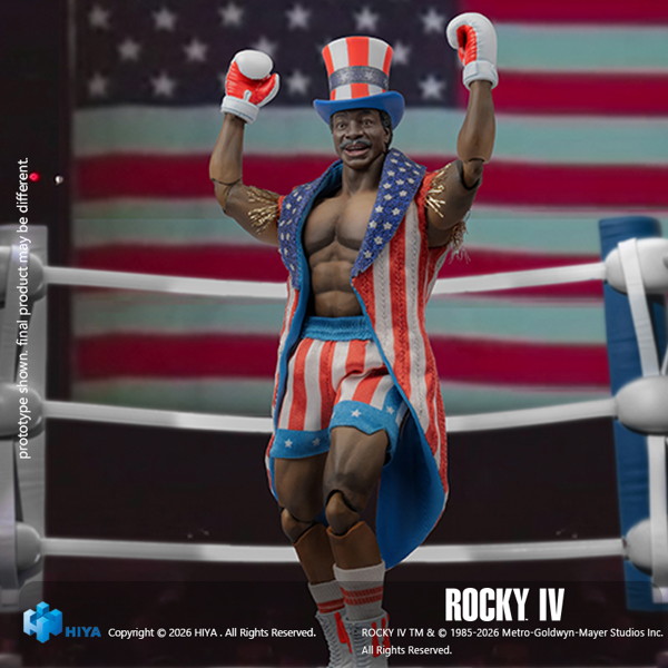 ロッキー4/炎の友情 1/12 アクションフィギュア アポロ・クリード