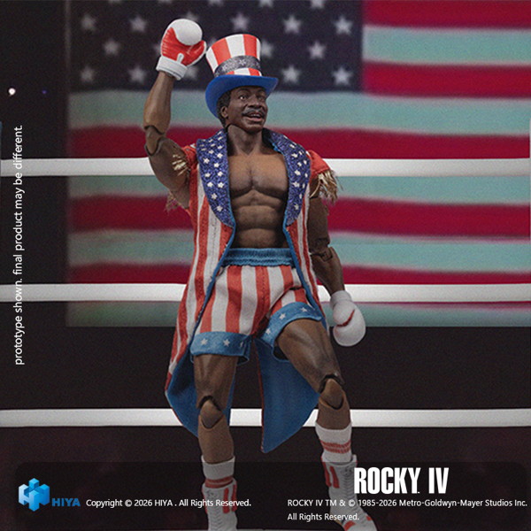 ロッキー4/炎の友情 1/12 アクションフィギュア アポロ・クリード