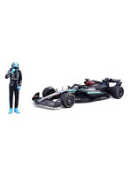 メルセデス-AMG ペトロナス F1チーム W15 2024 Eパフォーマンス No.63 G.ラッセル ドライバー付 ウィンドウボックス