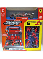フェラーリ PIT PASSセット SF-25 No.16 C.ルクレール （クルー×6pcs パドックガレージ）