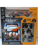 マクラーレン PIT PASS セット MCL39 No.4 L.ノリス （クルー×6pcs パドックガレージ）