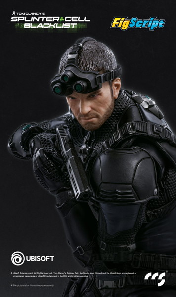 001_CCSTOYS FigScriptシリーズ Splinter Cell（スプリンターセル） Sam Fisher（サム・フィッシャー） 1/12スケール可動フィギュア