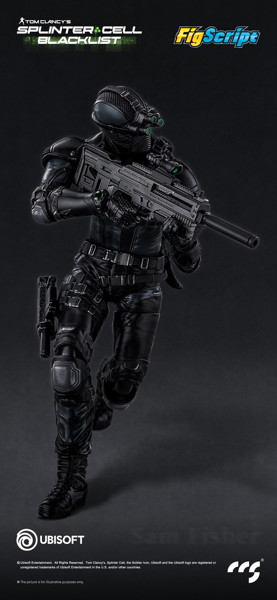 001_CCSTOYS FigScriptシリーズ Splinter Cell（スプリンターセル） Sam Fisher（サム・フィッシャー） 1/12スケール可動フィギュア