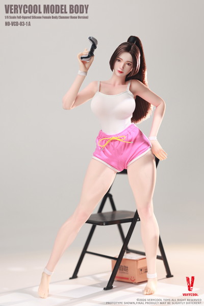 ベリークール 1/6 モデルボディ No.3 フルフィギュア シリコン女性素体（サマーラウンジウェア Ver.）A