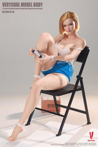 ベリークール 1/6 モデルボディ No.3 フルフィギュア シリコン女性素体（サマーラウンジウェア Ver.）B