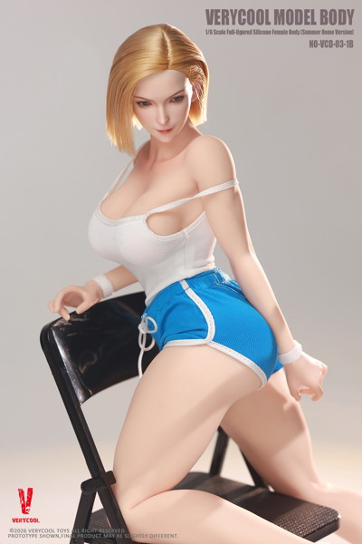 ベリークール 1/6 モデルボディ No.3 フルフィギュア シリコン女性素体（サマーラウンジウェア Ver.）B