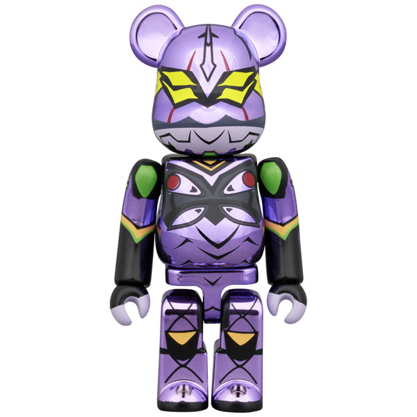 BE@RBRICK エヴァンゲリオン 初号機（新塗装メッキ版）＆ エヴァンゲリオン 第13号機（新塗装メッキ版）2PCS SET