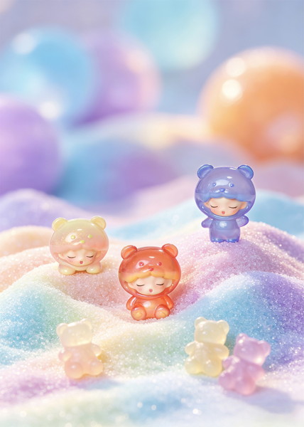 JOTOYS YUMO グミベア2.0シリーズ トレーディングフィギュア（1BOX=24個入）