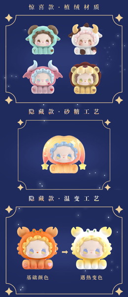 YANCHUANG EMMA Hey Zodiacシリーズ トレーディングフィギュア（1BOX=12個入）