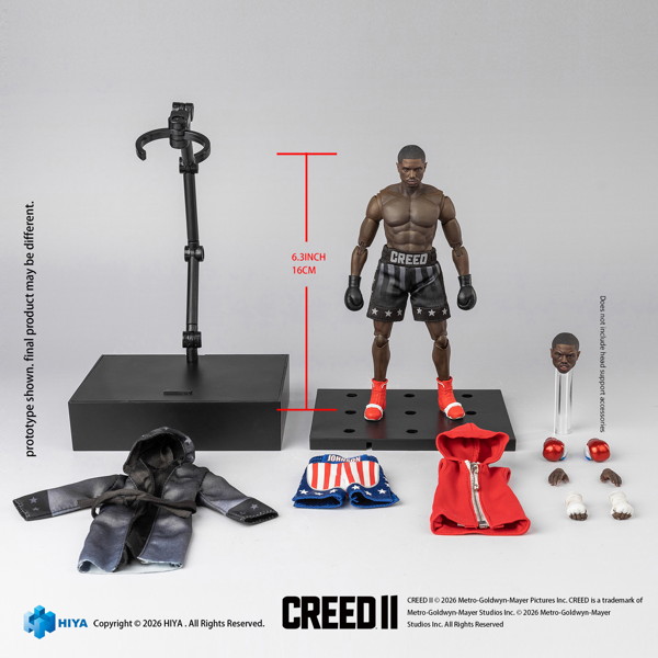 クリード 炎の宿敵 1/12 アクションフィギュア アドニス・クリード