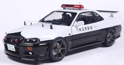 日産 スカイライン GT-R （R34） ポリス 1999 （ホワイトxブラック）