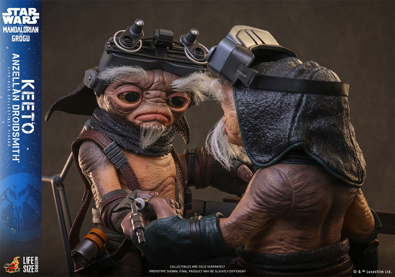 【ライフサイズ・マスターピース】 『スター・ウォーズ/マンダロリアン・アンド・グローグー』1/1スケールフィギュア キート（アンゼラ人/ドロイド修理屋）