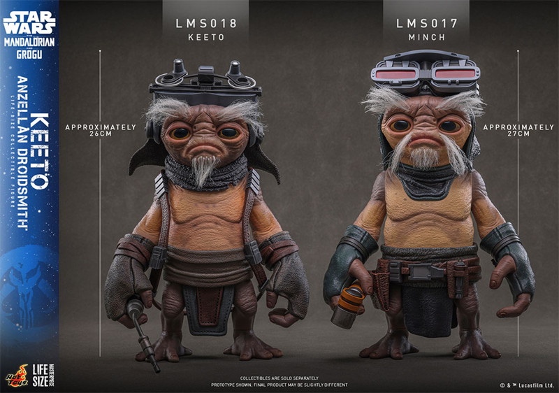 【ライフサイズ・マスターピース】 『スター・ウォーズ/マンダロリアン・アンド・グローグー』1/1スケールフィギュア キート（アンゼラ人/ドロイド修理屋）