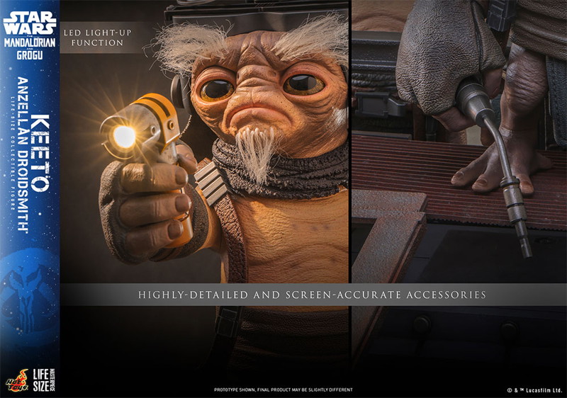 【ライフサイズ・マスターピース】 『スター・ウォーズ/マンダロリアン・アンド・グローグー』1/1スケールフィギュア キート（アンゼラ人/ドロイド修理屋）