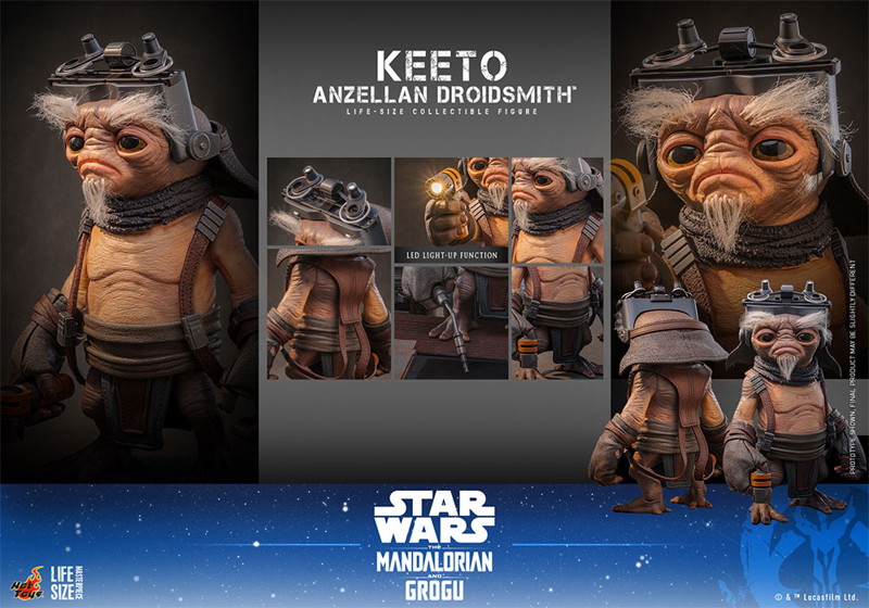 【ライフサイズ・マスターピース】 『スター・ウォーズ/マンダロリアン・アンド・グローグー』1/1スケールフィギュア キート（アンゼラ人/ドロイド修理屋）