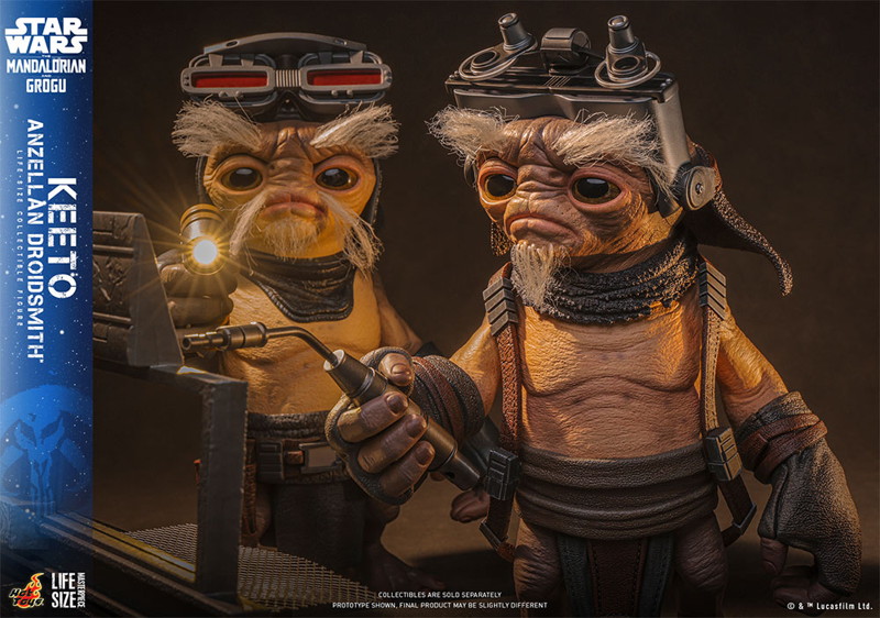 【ライフサイズ・マスターピース】 『スター・ウォーズ/マンダロリアン・アンド・グローグー』1/1スケールフィギュア キート（アンゼラ人/ドロイド修理屋）