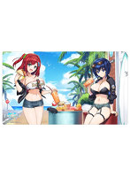 ドルフィンウェーブ 描き下ろしラバーマット 咲宮入華＆都条みちる/コーストライディング