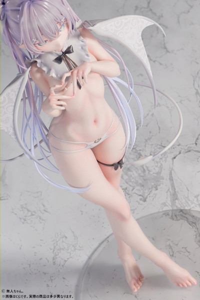 無人ちゃん。「白い悪魔ちゃん。」 1/4スケール塗装済み完成品フィギュア