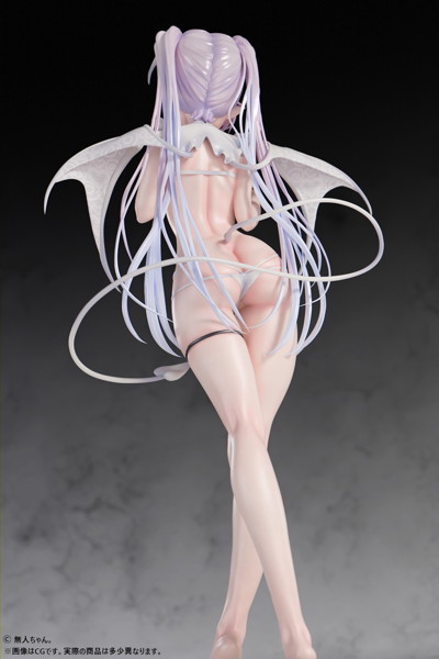無人ちゃん。「白い悪魔ちゃん。」 1/4スケール塗装済み完成品フィギュア