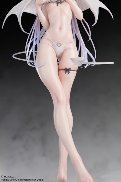 無人ちゃん。「白い悪魔ちゃん。」 1/4スケール塗装済み完成品フィギュア