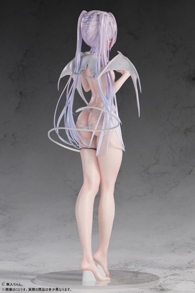 無人ちゃん。「白い悪魔ちゃん。」 1/4スケール塗装済み完成品フィギュア