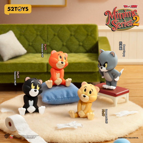 002_52TOYS BLINDBOX トムとジェリー ミニミー2（1BOX=18個入）