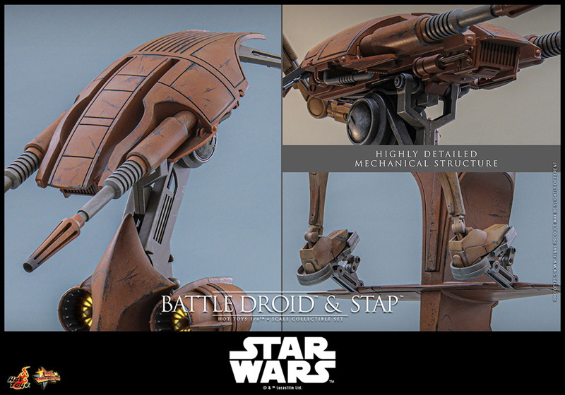 【ムービー・マスターピース】『スター・ウォーズ エピソード1/ファントム・メナス』1/6スケールフィギュア バトル・ドロイド＆STAP