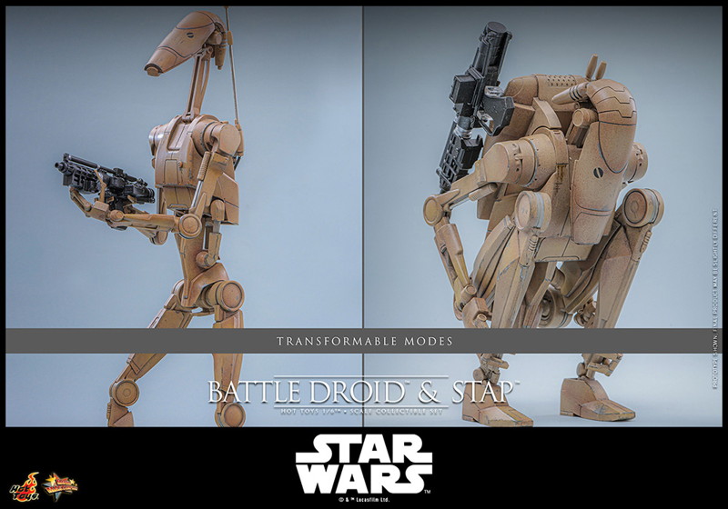 【ムービー・マスターピース】『スター・ウォーズ エピソード1/ファントム・メナス』1/6スケールフィギュア バトル・ドロイド＆STAP