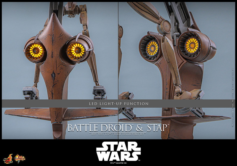 【ムービー・マスターピース】『スター・ウォーズ エピソード1/ファントム・メナス』1/6スケールフィギュア バトル・ドロイド＆STAP