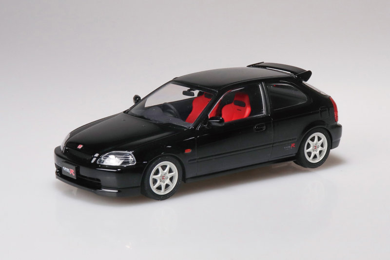 楽プラ スナップカー 1/24 EK9 シビック タイプR 1997 スターライトブラックパール 【09-SB】