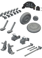 EDUSIN63217 1/24 Bf109G-5 ビッグシンパーツセット (エアフィックス用)