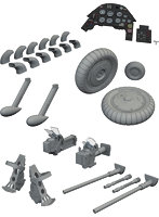 EDUSIN63218 1/24 Bf109G-6 ビッグシンパーツセット (エアフィックス用)