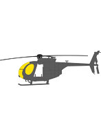 EDUEX1174 1/48 MH-6J 「Tフェース」両面塗装マスクシール (ICM用)