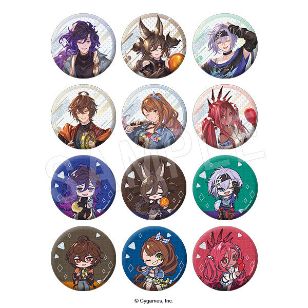 【BOX販売】グランブルーファンタジー トレーディンググリッター缶バッジ ROUND1コラボver. （全12種） 1BOX:12個入