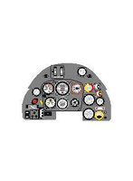 YMA7329 1/72 メッサーシュミットBf109G-10/K・着色計器板・ファインモールド他