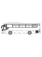 BUS-101 1/32 観光バスシリーズ No.101 いすゞガーラ スーパーハイデッカー 「リラックマとおでかけ ごゆるりはとバスツアー」バージョン