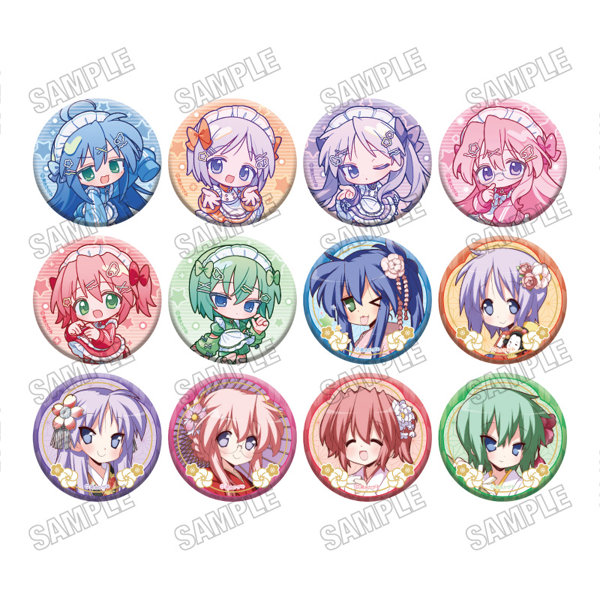 【BOX販売】らき☆すた 缶バッジコレクション（1BOX=12個入）