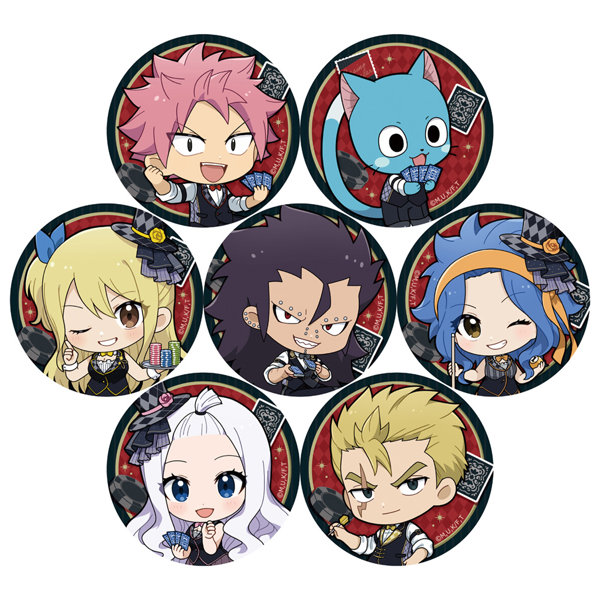 【BOX販売】［FAIRY TAIL 100年クエスト］トレーディング缶バッジ（カジノディーラー/ver.A）（全7種） 1BOX:7個入