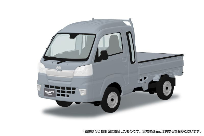 楽プラ スナップキット 1/32 ダイハツ S500P ハイゼット トラック ジャンボ（ブライトシルバーメタリック） 【29-BS】